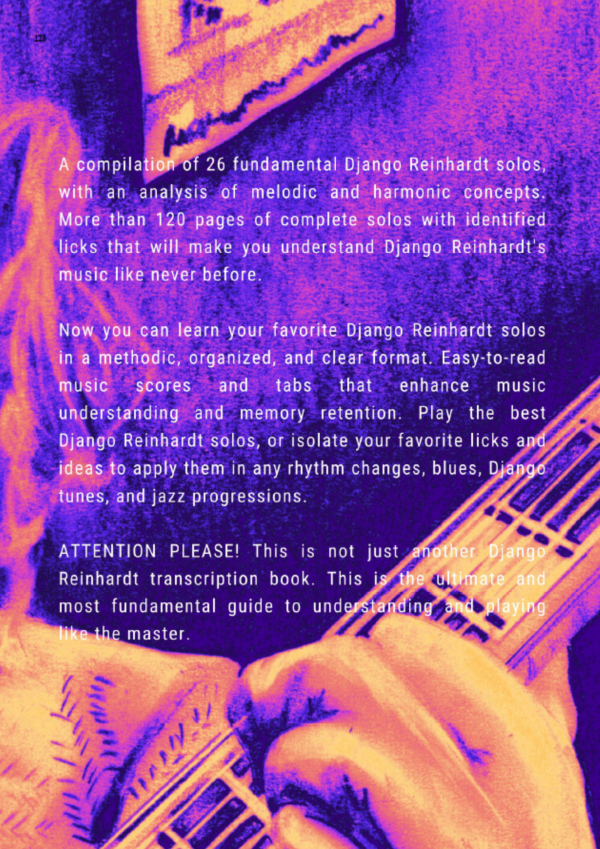 8. Django Reinhardt Solos Book (Back Cover)